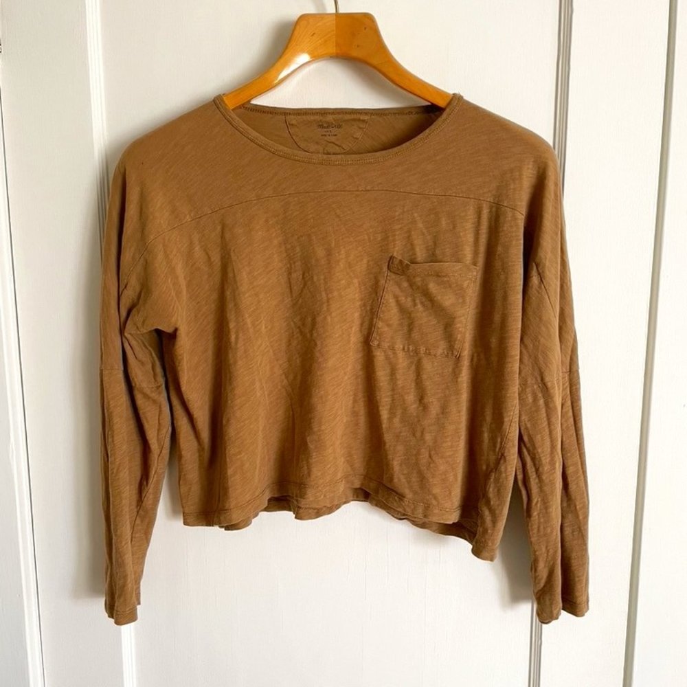 Madewell Crop Long Sleeve Shirt